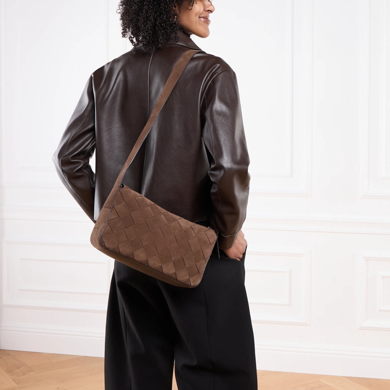 Liebeskind Berlin Crossbody Bag Sky Ii Woven Promo Suede + Tokyo Sheep Roasted Coconut(Image 2)
