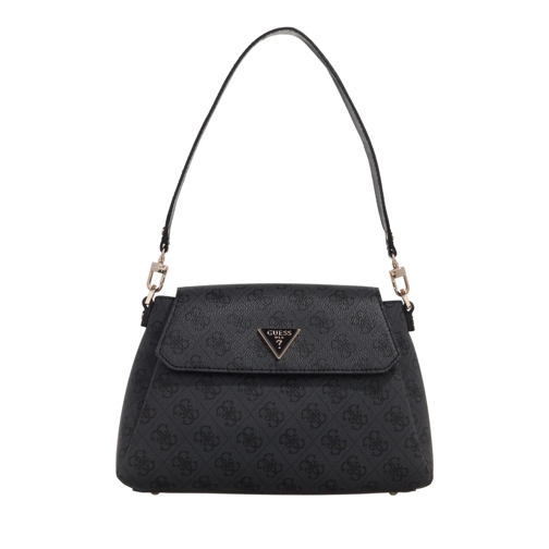 Guess Cartable Sora Gfriend Flap Shoulder Bag Coal Logo