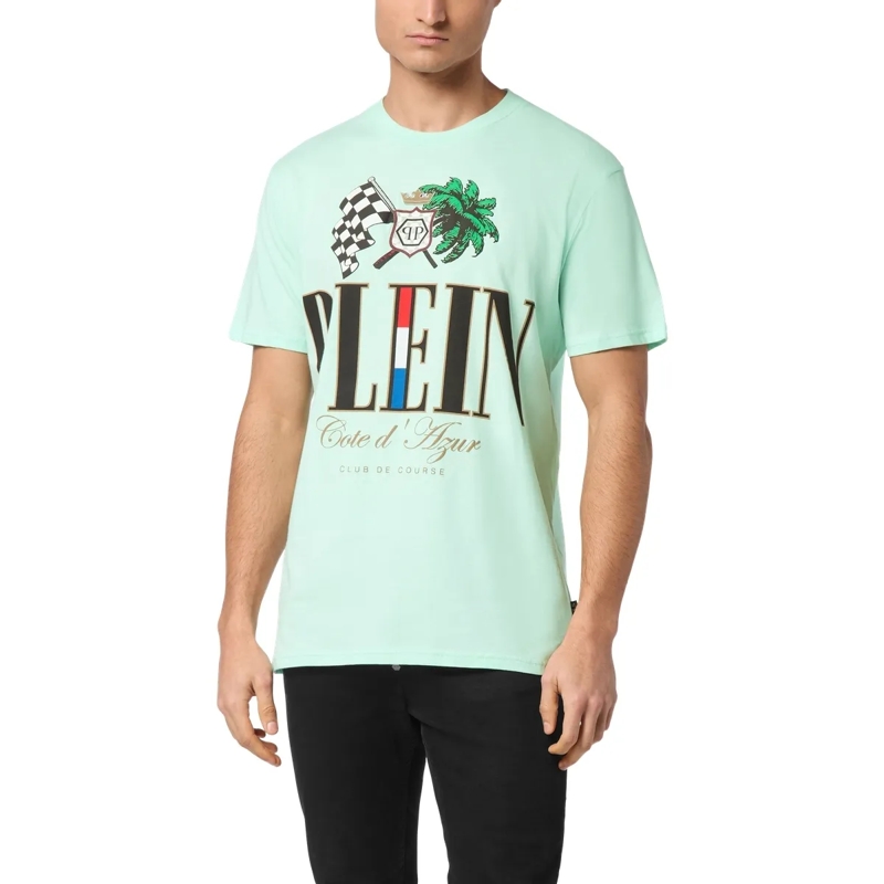 Philipp Plein T-Shirt T-Shirt Rundhalsausschnitt D Azur grün(Image 3)