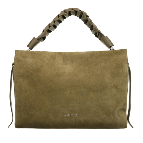 Coccinelle Boheme Suede Bimaterial Laurel Green Cross body-väskor