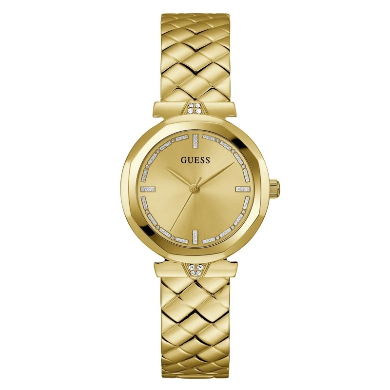 Guess Quarzuhr Quarz-Analoguhr Gd Rumour gold
