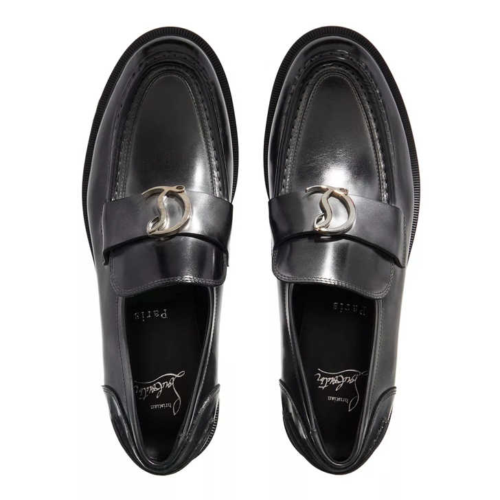 Black and 2024 silver loafers