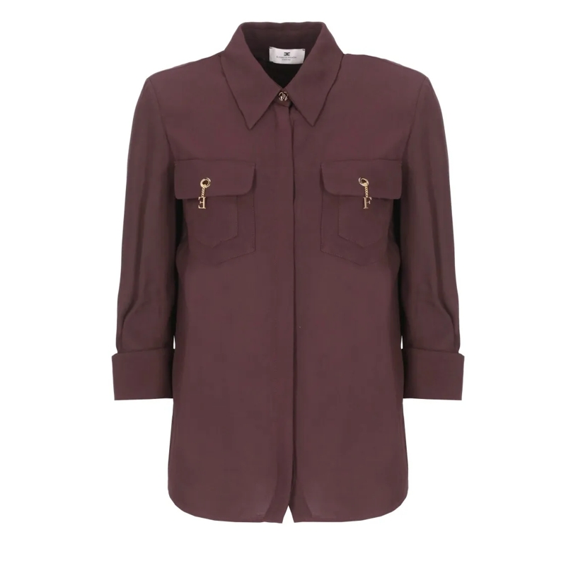 Elisabetta Franchi Chemise Shirts Red rot