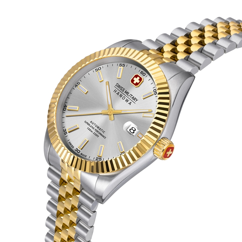 Swiss Military Hanowa Automatikuhr Automatikuhr Diligenter- Anzeige: 3 Zeiger- Qua gold(Image 2)