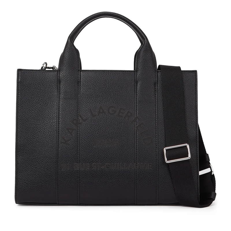 Karl Lagerfeld Shopper Rue St-Guillaume mittelgroße Tote Bag schwarz