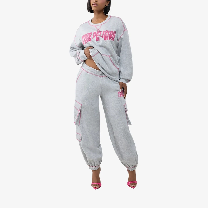 True Religion Jogginghose Sweatpant CRYSTAL grau(Image 2)