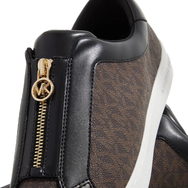 MICHAEL Michael Kors Low-Top-Sneaker Keaton Zip Slip On Brown(Image 5)
