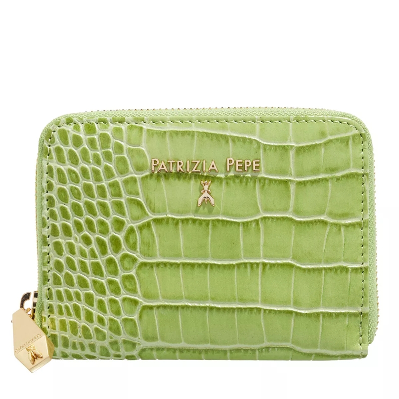 Patrizia Pepe Portemonnaie mit Zip-Around-Reißverschluss Small Leather Goods            Asparagus