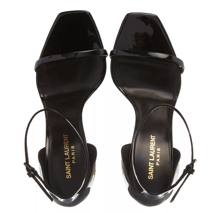 Black patent leather strappy hot sale sandals