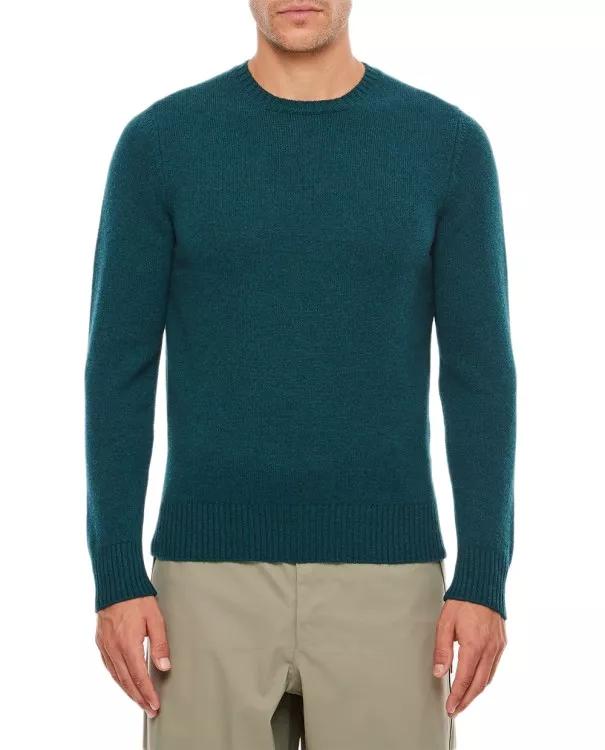 Drumohr - Crewneck Cashmere Sweater - Größe 46 - green