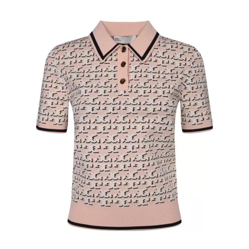 Tory Burch Short Sleeve Polo Pink 