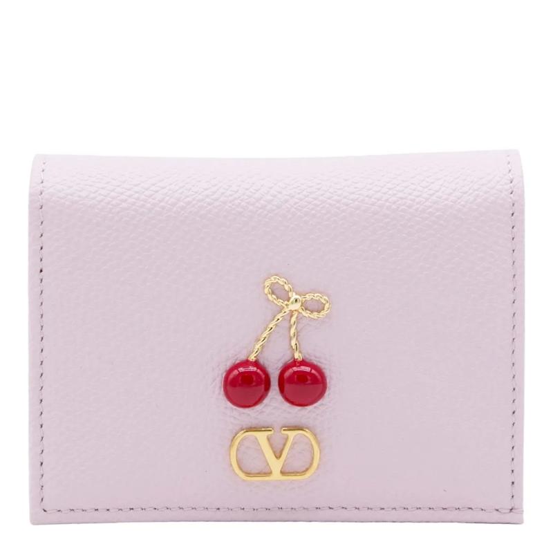 Valentino Garavani Porte-monnaie Compact Minimalist Wallet With Practical Organizin Pink