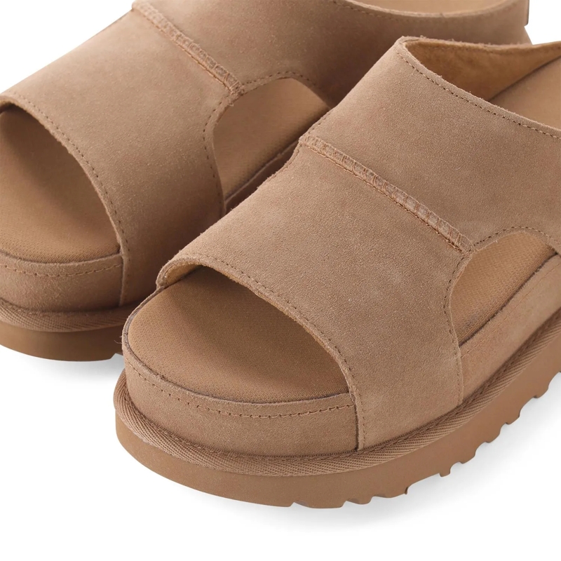 UGG Schnürschuhe Sandalen aus Veloursleder braun(Image 4)
