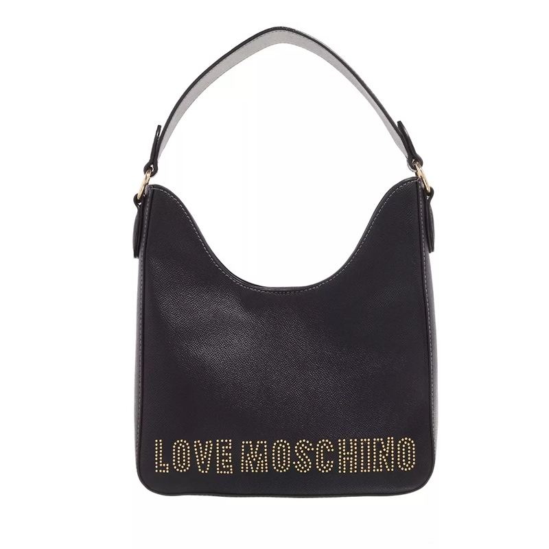 Love Moschino Hobo Bag Little Studs Nero