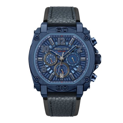 Police Automatikuhr Quarzuhr Norwood blau