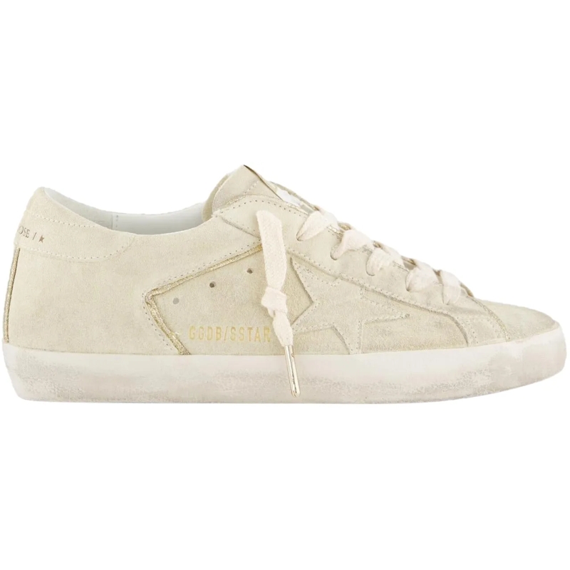Golden Goose Low-Top-Sneaker Dames Super-Star weiß