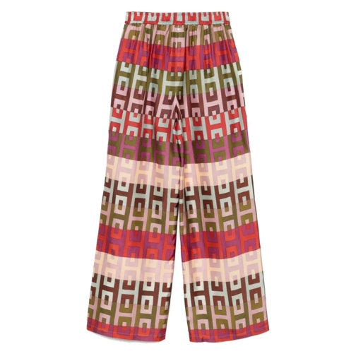 Lorena Antoniazzi  Red Silk Trousers Red (Image 2)