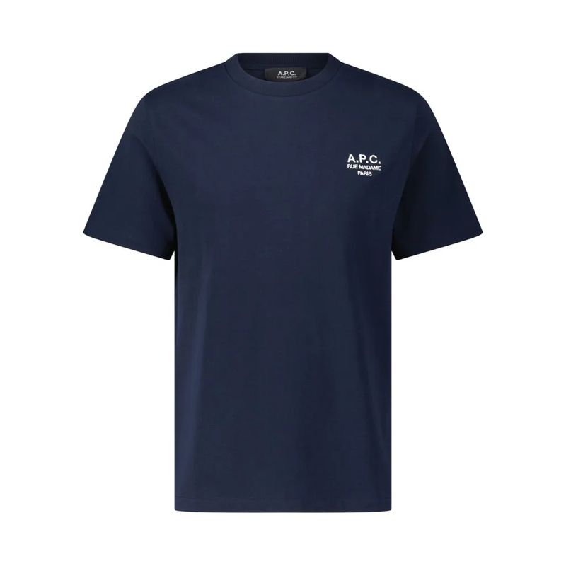 A.P.C. T-shirt T-Shirt mit Logo-Stickerei Dunkelblau