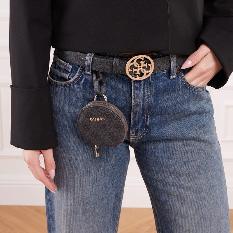 Guess Dünner Gürtel Gift Belt + Keyring Coal Logo (Image 2)