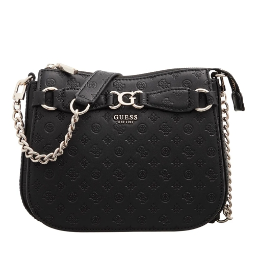 Guess Arlena Logo Crossbody Hobo Black Logo Sporta