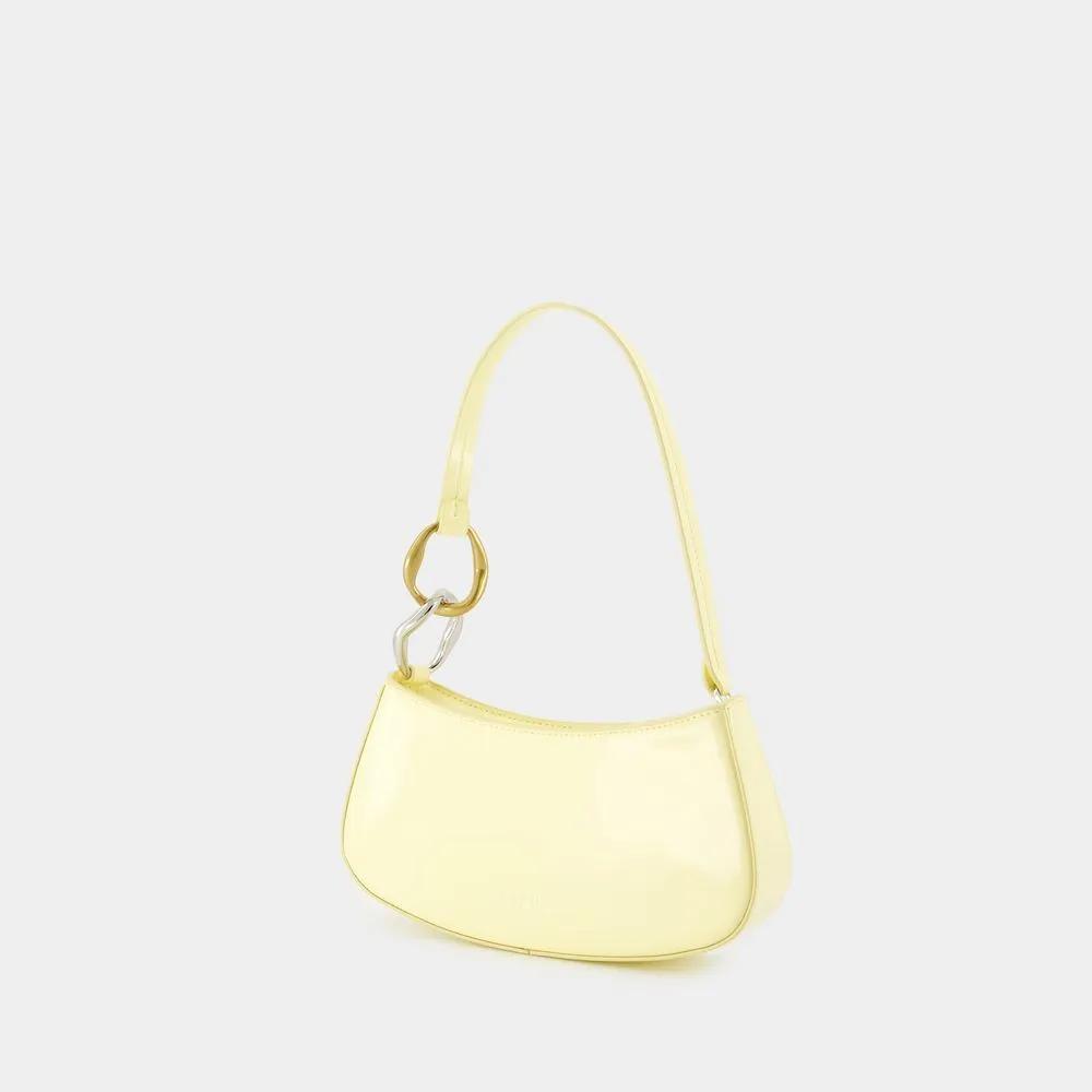 Staud Hobo bags Ollie Shoulder Bag Leather Beige in geel