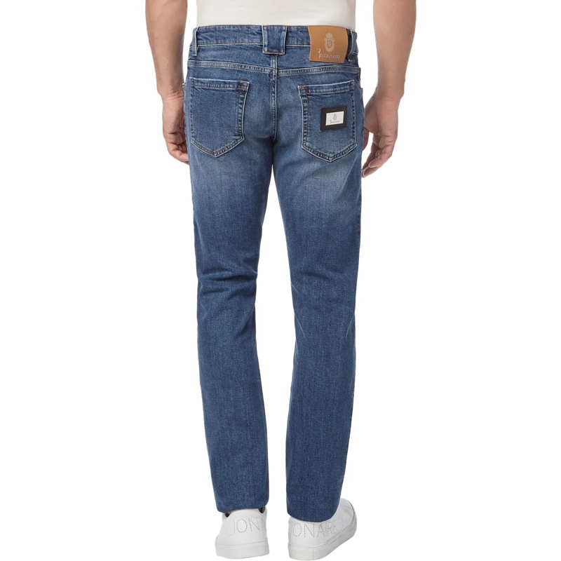 BILLIONAIRE Jeans mit geradem Bein Jeans Regular Fit Statement blau(Image 2)