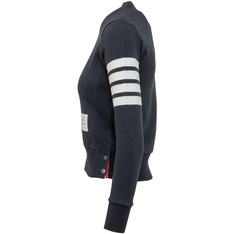 Thom Browne  Felpa Girocollo Con Quattro Bande dunkelblau(Image 3)