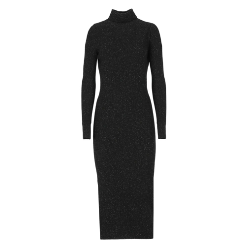 D. Exterior Robes midi Wool And Silk Dress Black