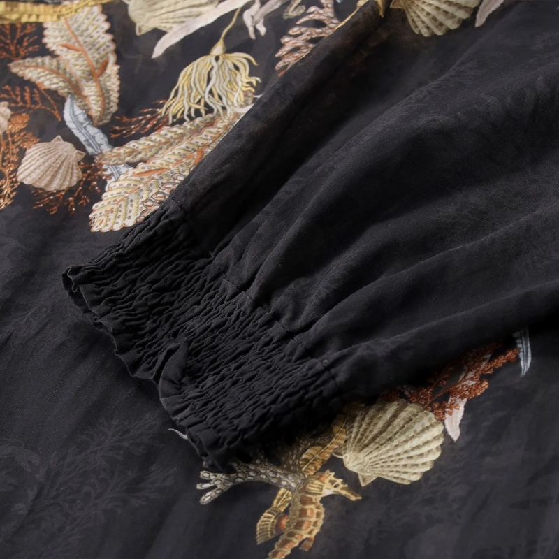 Riani Maxikleid Maxikleid mit Print schwarz(Image 3)