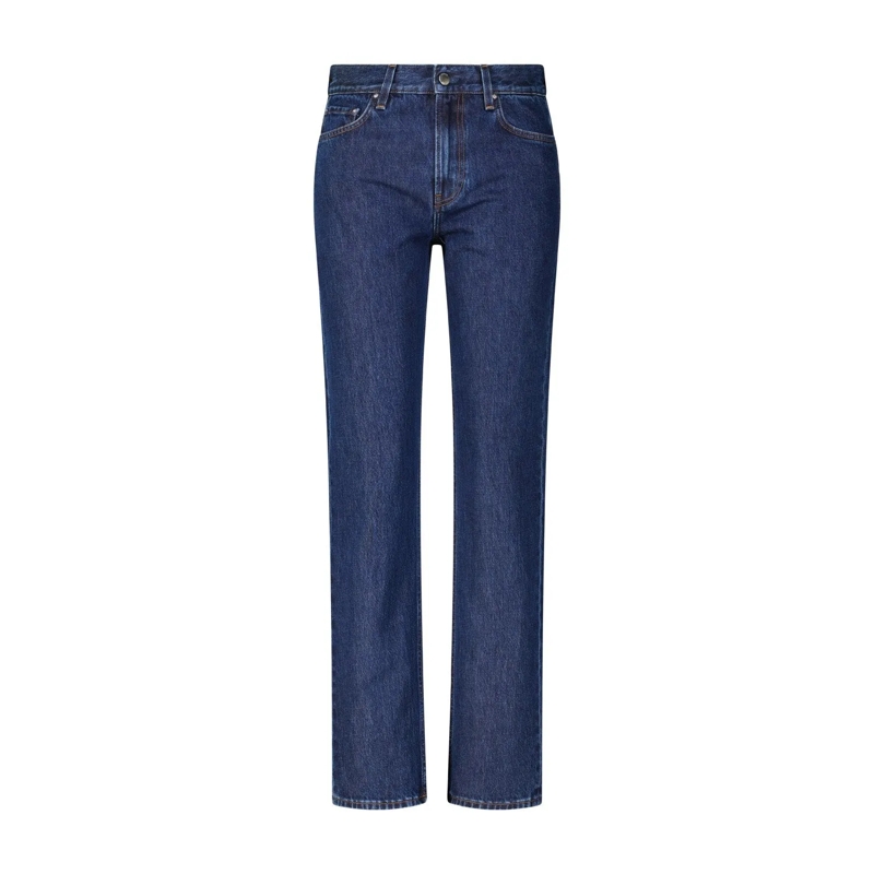 TOTEME Jeans Low Straight Jeans Blau
