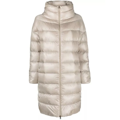 Herno High-Neck Puffer Jacket Neutrals 