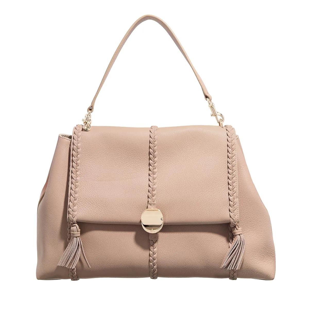 Chloé Hobo Bag - Penelope Large Soft Shoulder Bag - Gr. unisize - in Beige - für Damen