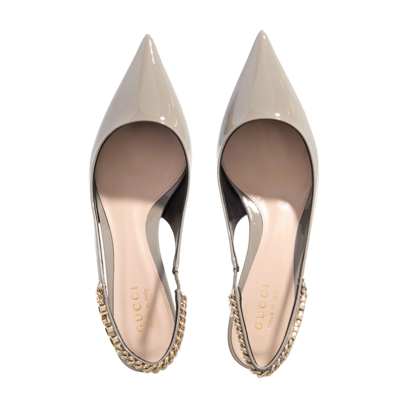 Gucci Pumps Signoria Slingback Pump Light Grey(Image 4)
