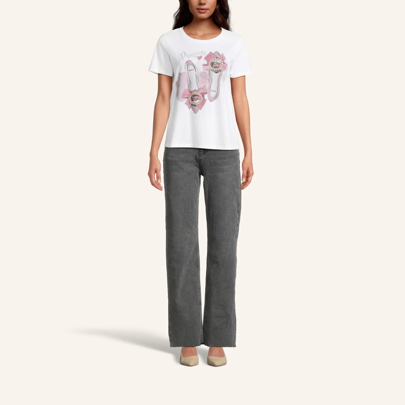 Princess goes Hollywood Bluse T-Shirt mit Schmucksteinen weiss(Image 2)