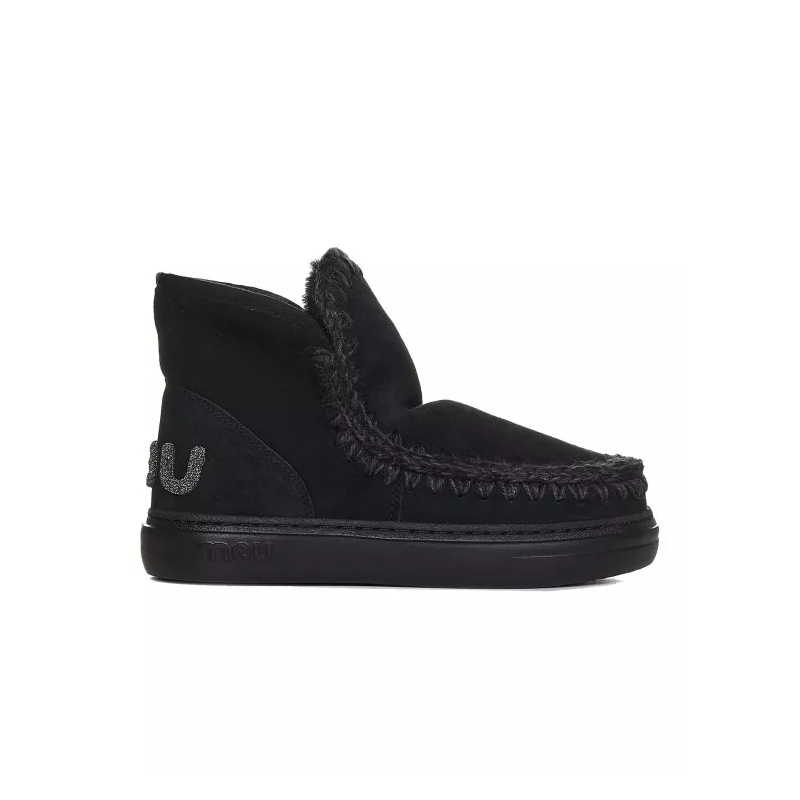 Mou Winterboots Eskimo Sneakers With Glitter Black