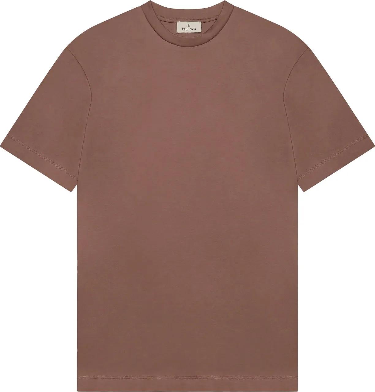 Thumbnail - VALENZA - Interlock Supima T-shirt - Größe L - braun