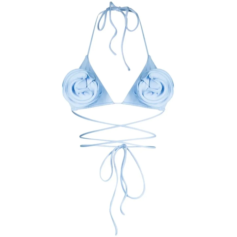 Magda Butrym  Swim Bra Light Blue blau