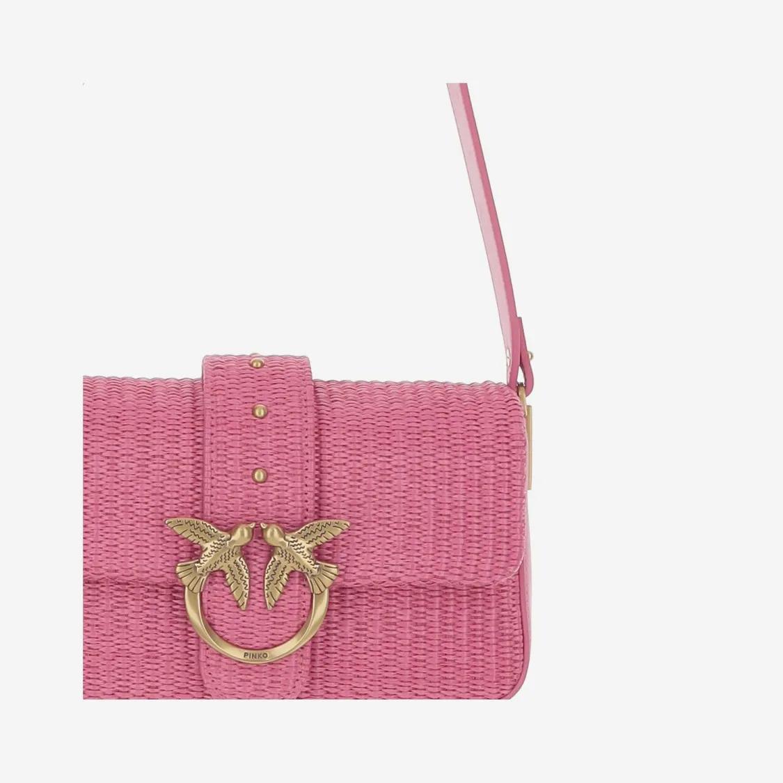 pinko Hobo bags Love One Shoulder Bag in roze