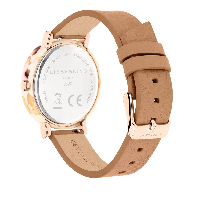 Liebeskind Berlin Quarzuhr Edelstahl Acetat Chic braun(Image 5)