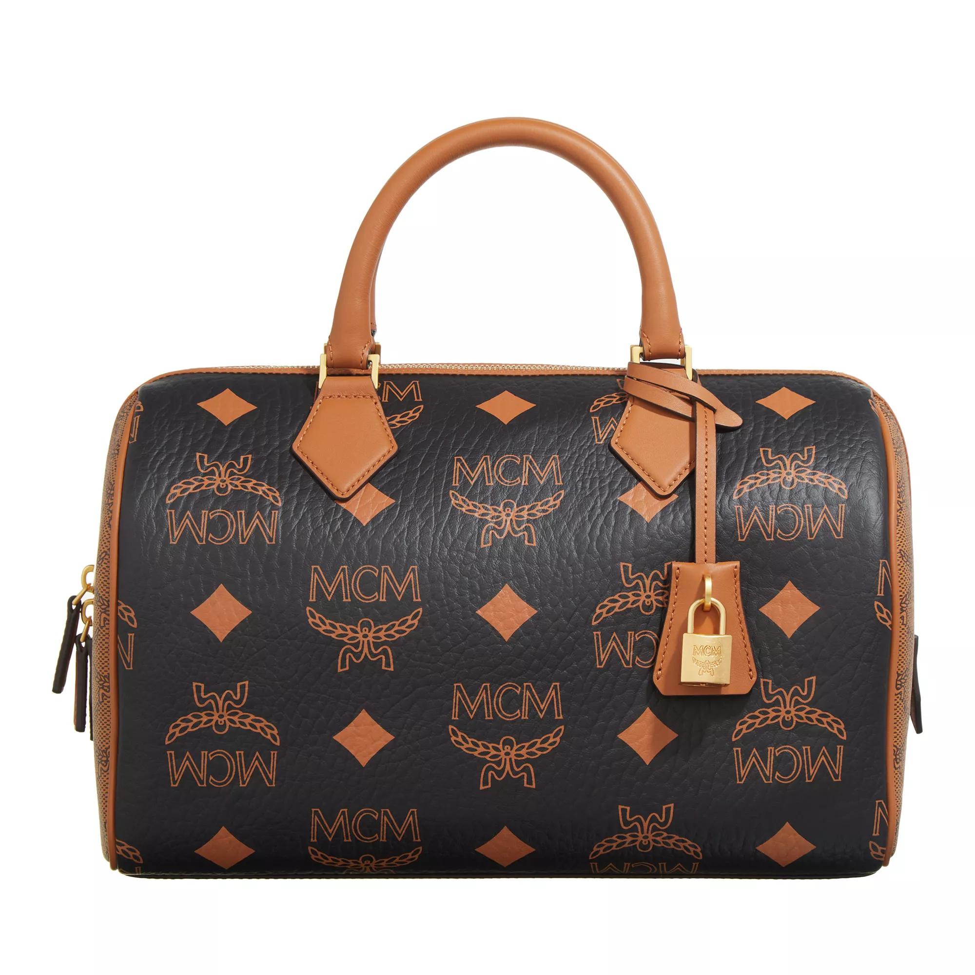 MCM Satchel Bag - Ella Maxi Mn Vi Lts Mix Boston Med - Gr. unisize - in Braun - für Damen