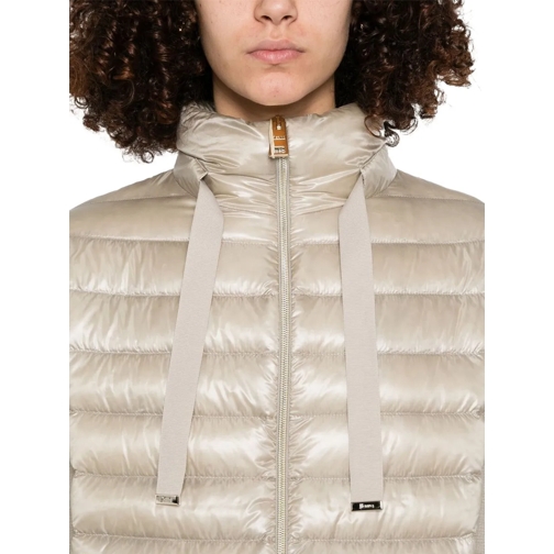 Herno Veste de transition Jacket with down insert beige (Image 9)