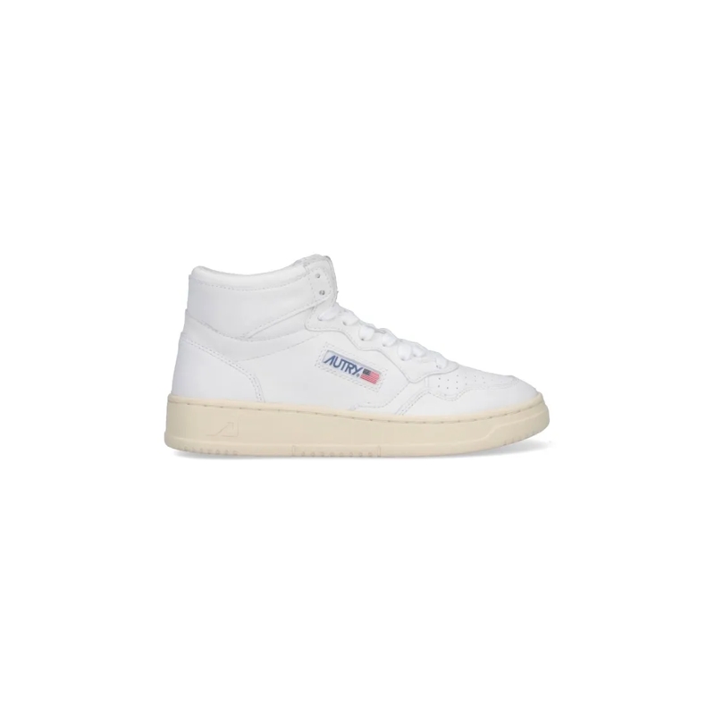 Autry International Low-Top-Sneaker baskets a patch logo 5 weiß