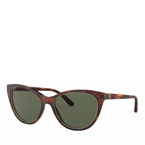 Ralph Lauren 0RL8186 Shiny Striped Havana Sunglasses