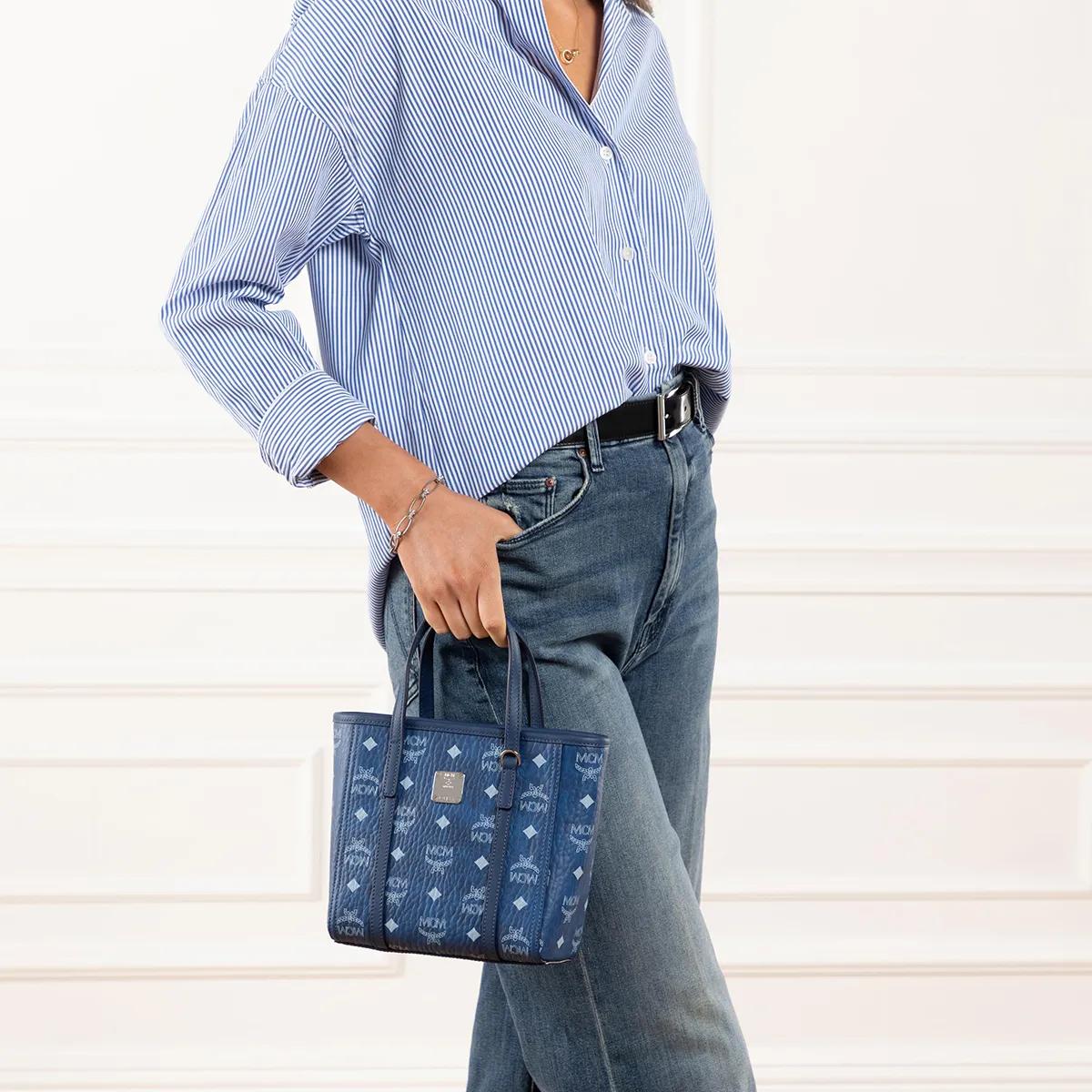 MCM Shoppers Toni Shopper Mini in blauw