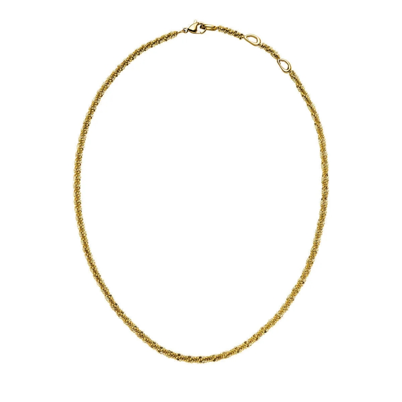 Purelei Mittellange Halskette Kette Lava gold