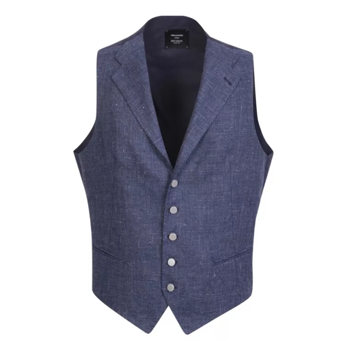 Tagliatore Blue Waistcoat Blue 