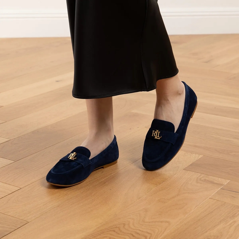 Lauren Ralph Lauren Loafer Averi Iii-Flats-Loafer Refined Navy Gold Hrdw(Image 2)