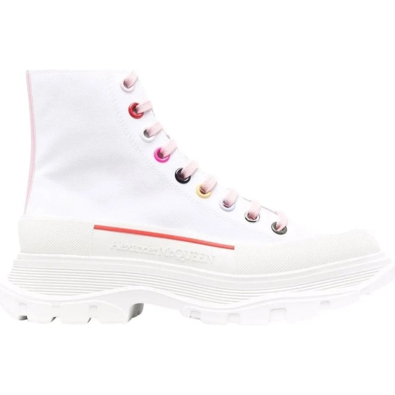 Alexander McQueen Low-Top-Sneaker Dames Tread Slick Multi weiß