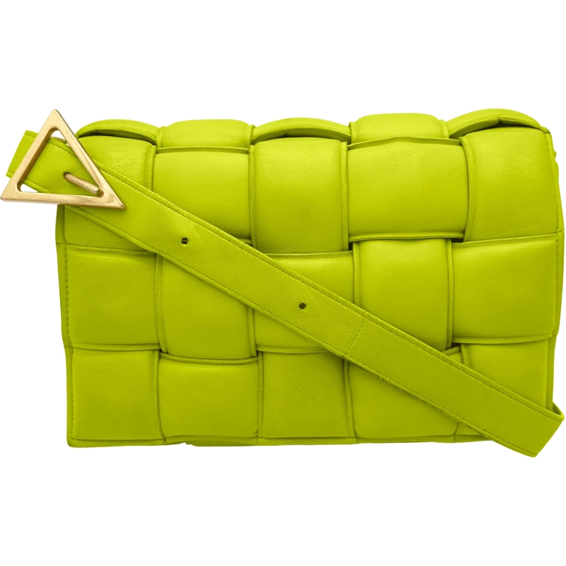 Bottega Veneta Schultertasche Bottega Veneta Padded Cassette - Kiwi grün