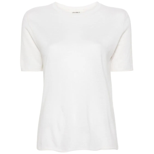 Lisa Yang T-Shirts White Ari Cashmere T-Shirt White